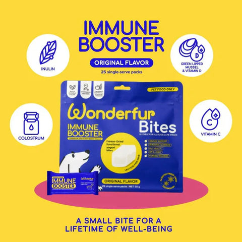 Wonderfur Bites | Freeze Dried Yogurt Treats - Immune Booster for Dogs