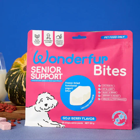 Wonderfur Bites | Freeze Dried Yogurt Treats - Senior Support for Dogs