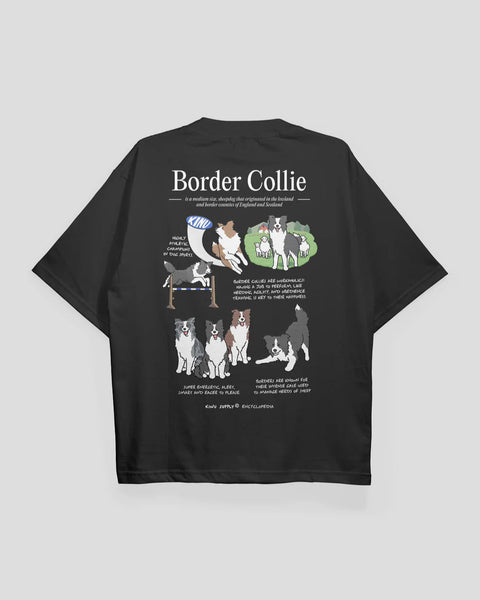 Kinu Supply Encyclopedia T-shirt | Border Collie