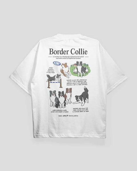 Kinu Supply Encyclopedia T-shirt | Border Collie