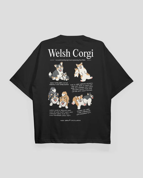 Kinu Supply Encyclopedia T-shirt | Welsh Corgi