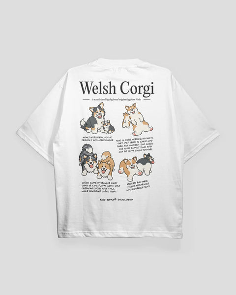 Kinu Supply Encyclopedia T-shirt | Welsh Corgi