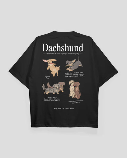 Kinu Supply Encyclopedia T-shirt | Dachshund