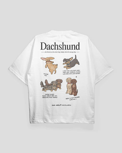 Kinu Supply Encyclopedia T-shirt | Dachshund