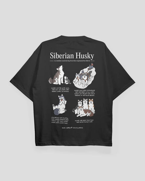 Kinu Supply Encyclopedia T-shirt | Siberian Husky