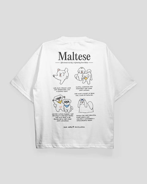 Kinu Supply Encyclopedia T-shirt | Maltese