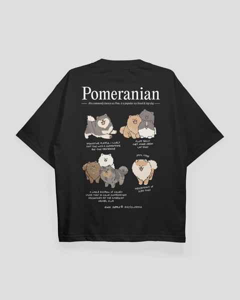 Kinu Supply Encyclopedia T-shirt | Pomeranian