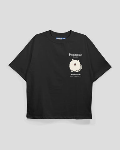 Kinu Supply Encyclopedia T-shirt | Pomeranian