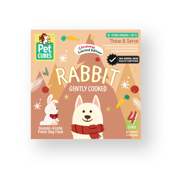 [X'mas Special] PetCubes Gently Cooked Dog Food - Rabbit