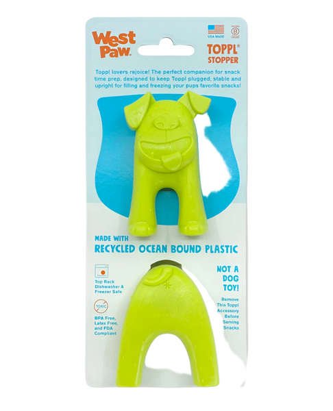 West Paw Interactive Puzzle Dog Toy - Zogoflex Toppl Stopper