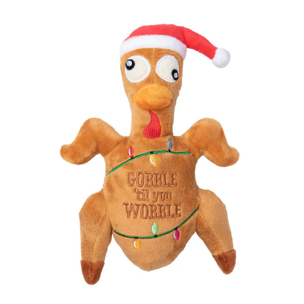 Fuzzyard Dog Toy | Christmas Gobble Til You Wobble Turkey