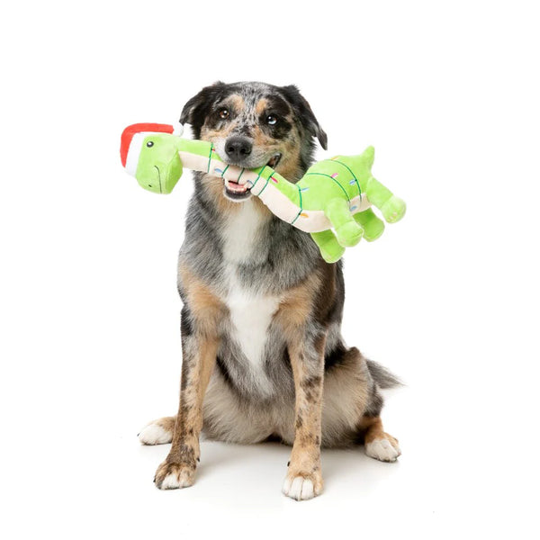 Fuzzyard Dog Toy | Christmas Lit-a-Saurus