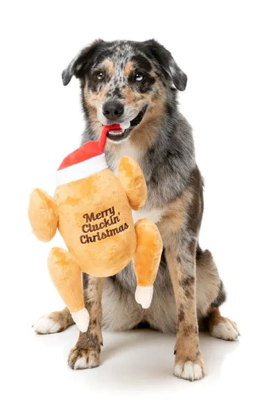 Fuzzyard Dog Toy | Merry Cluckin' Christmas